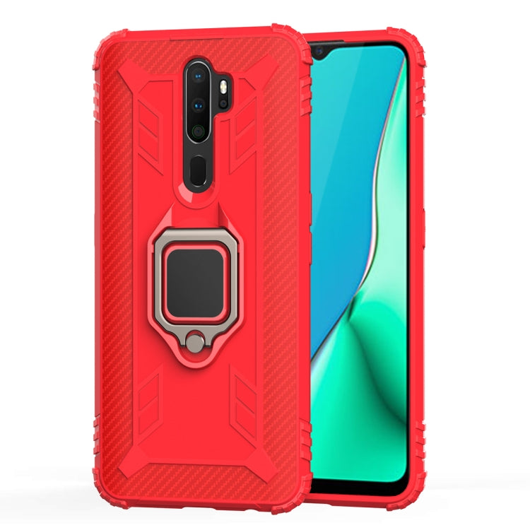 Carbon Fiber Protective Case with 360 Degree Rotating Ring Holder, For OnePlus 7T, For Galaxy M20, For OPPO A5(2020), For OPPO A9(2020) /  A11X, For OPPO Realme X2, For OPPO Realme 5S, For Xiaomi Redmi 8A / 8A Dual, For Huawei Nova 5i / P20 Lite(2019)