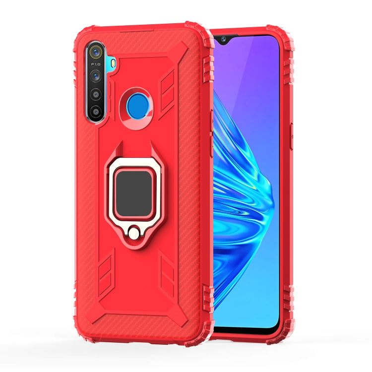 Carbon Fiber Protective Case with 360 Degree Rotating Ring Holder, For OnePlus 7T, For Galaxy M20, For OPPO A5(2020), For OPPO A9(2020) /  A11X, For OPPO Realme X2, For OPPO Realme 5S, For Xiaomi Redmi 8A / 8A Dual, For Huawei Nova 5i / P20 Lite(2019)