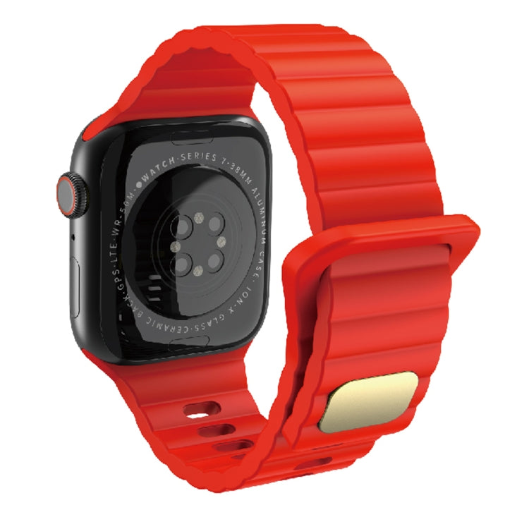 Breathable Skin-friendly Silicone For Apple Watch, Ultra 49mm / Series 8&amp;7 45mm / SE 2&amp;6&amp;SE&amp;5&amp;4 44mm / 3&amp;2&amp;1 42mm, Series 8&amp;7 41mm / SE 2&amp;6&amp;SE&amp;5&amp;4 40mm / 3&amp;2&amp;1 38mm