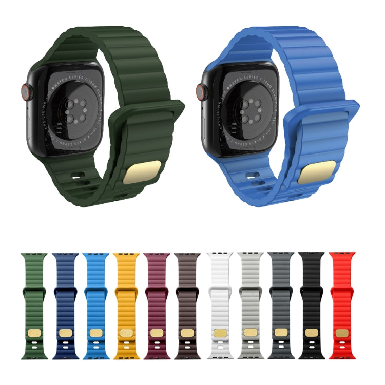 Breathable Skin-friendly Silicone For Apple Watch, Ultra 49mm / Series 8&7 45mm / SE   2&6&SE&5&4 44mm / 3&2&1 42mm, Series 8&7 41mm / SE 2&6&SE&5&4 40mm /   3&2&1 38mm