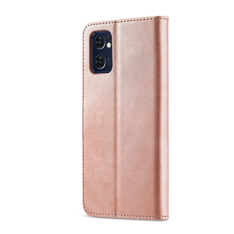 LC.IMEEKE Calf Texture Leather Phone Case, For OPPO A77 5G / A97 5G / Realme V23