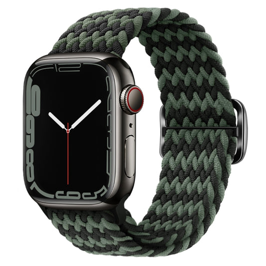 Buckle Nylon Braided Watch Band, For Apple Watch Ultra 49mm / Series 8&7 45mm / SE 2&6&SE&5&4 44mm / 3&2&1 42mm, For Apple Watch Series 8&7 41mm / SE 2