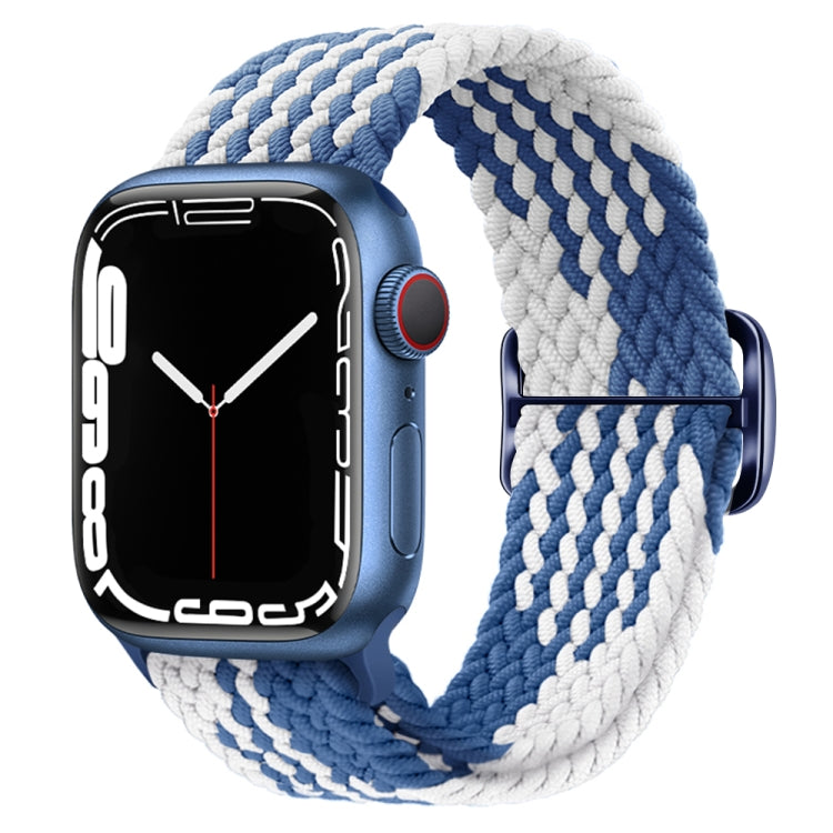 Buckle Nylon Braided Watch Band, For Apple Watch Ultra 49mm / Series 8&amp;7 45mm / SE 2&amp;6&amp;SE&amp;5&amp;4 44mm / 3&amp;2&amp;1 42mm, For Apple Watch Series 8&amp;7 41mm / SE 2