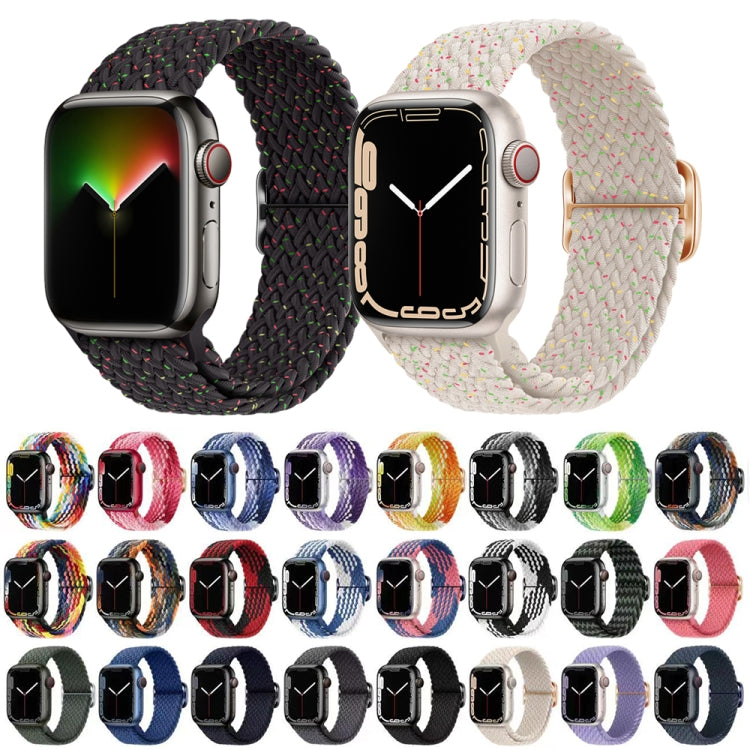 Buckle Nylon Braided Watch Band, For Apple Watch Ultra 49mm / Series 8&amp;7 45mm / SE 2&amp;6&amp;SE&amp;5&amp;4 44mm / 3&amp;2&amp;1 42mm, For Apple Watch Series 8&amp;7 41mm / SE 2