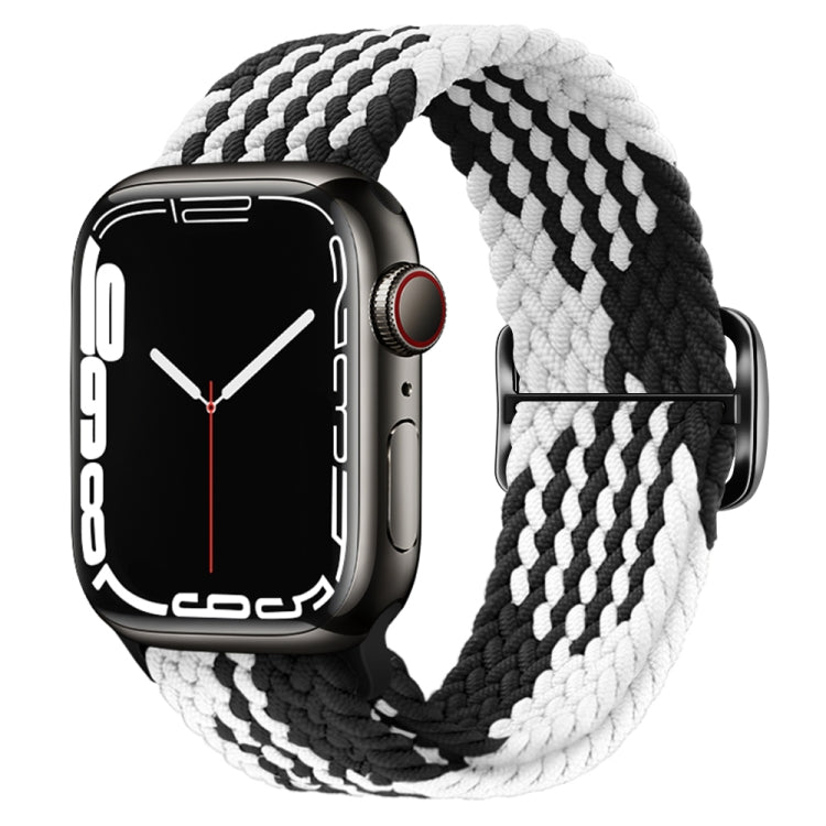 Buckle Nylon Braided Watch Band, For Apple Watch Series 8&amp;7 41mm / SE 2&amp;6&amp;SE&amp;5&amp;4 40mm / 3&amp;2&amp;1 38mm