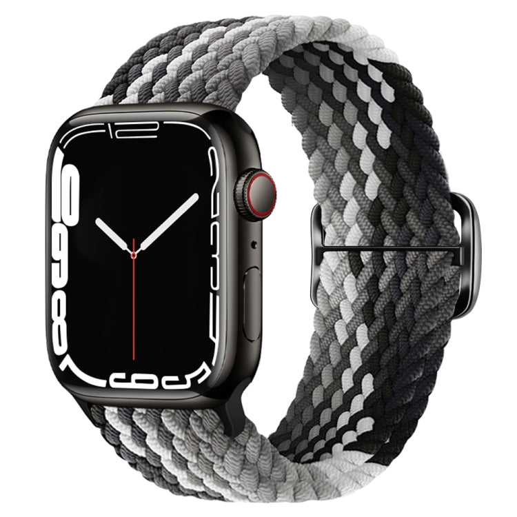 Buckle Nylon Braided Watch Band, For Apple Watch Ultra 49mm / Series 8&amp;7 45mm / SE 2&amp;6&amp;SE&amp;5&amp;4 44mm / 3&amp;2&amp;1 42mm, For Apple Watch Series 8&amp;7 41mm / SE 2