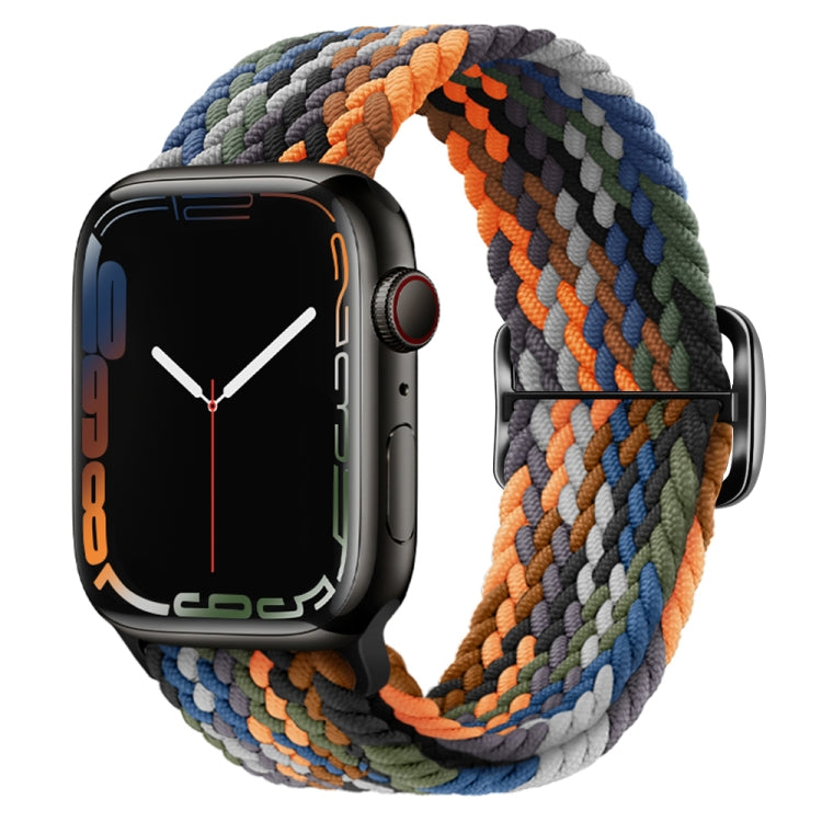 Buckle Nylon Braided Watch Band, For Apple Watch Ultra 49mm / Series 8&amp;7 45mm / SE 2&amp;6&amp;SE&amp;5&amp;4 44mm / 3&amp;2&amp;1 42mm, For Apple Watch Series 8&amp;7 41mm / SE 2