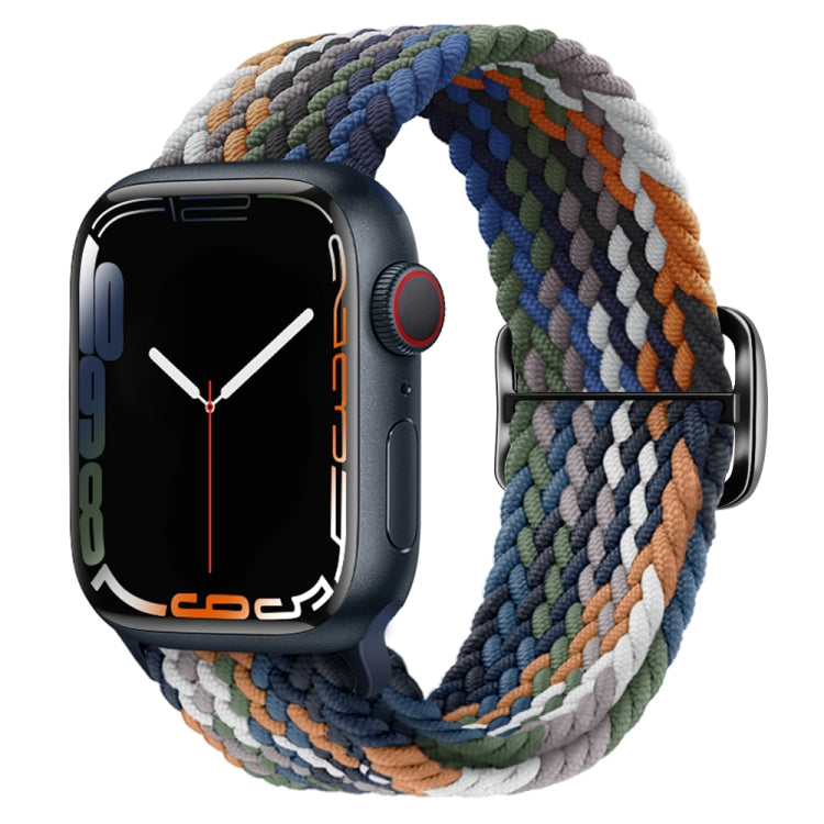 Buckle Nylon Braided Watch Band, For Apple Watch Series 8&amp;7 41mm / SE 2&amp;6&amp;SE&amp;5&amp;4 40mm / 3&amp;2&amp;1 38mm