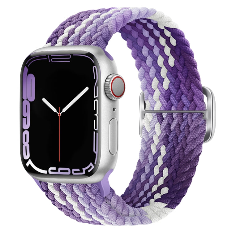 Buckle Nylon Braided Watch Band, For Apple Watch Series 8&amp;7 41mm / SE 2&amp;6&amp;SE&amp;5&amp;4 40mm / 3&amp;2&amp;1 38mm