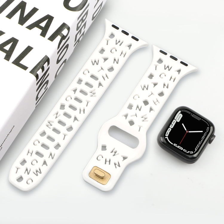 English Letters Silicone Watch Band