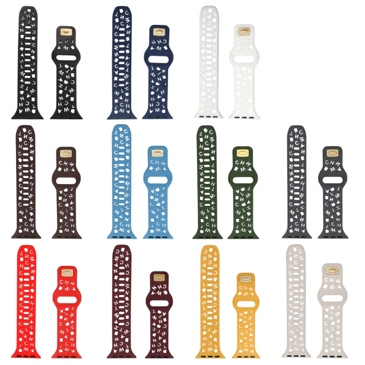 English Letters Silicone Watch Band