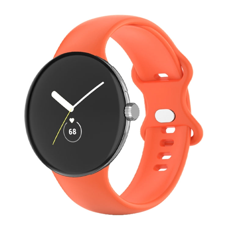 For Google Pixel Watch Single Color Silicone Watch Band, Man, Women
