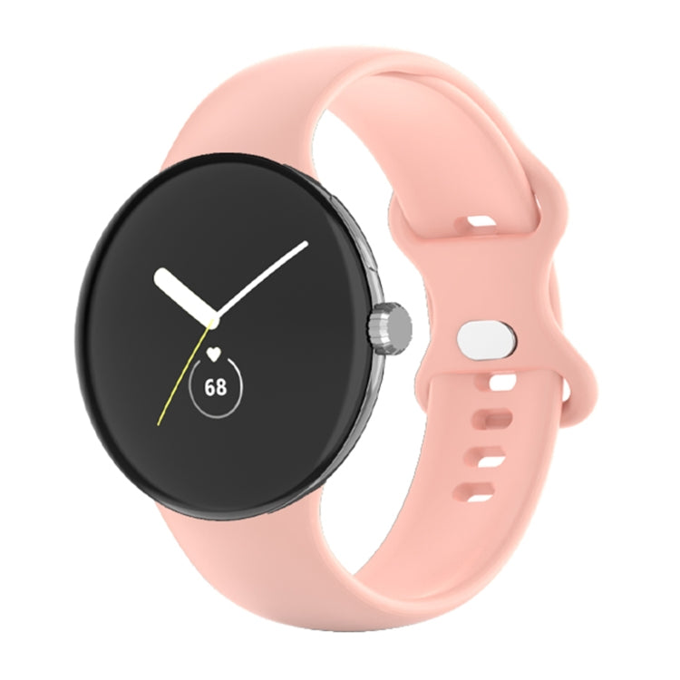 For Google Pixel Watch Single Color Silicone Watch Band, Man, Women