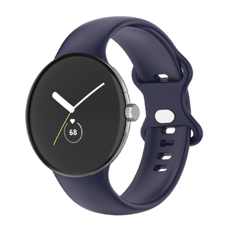 For Google Pixel Watch Single Color Silicone Watch Band, Man, Women