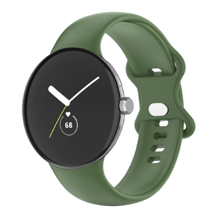 For Google Pixel Watch Single Color Silicone Watch Band, Man, Women