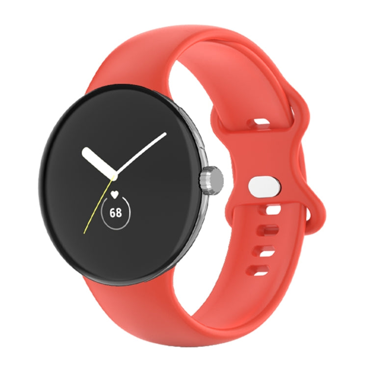For Google Pixel Watch Single Color Silicone Watch Band, Man, Women