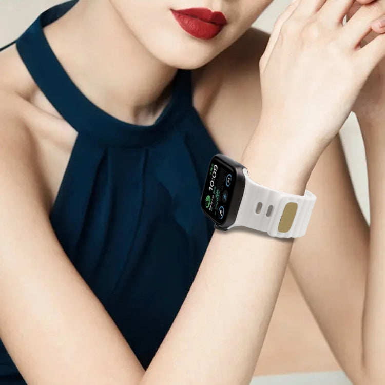 Reverse Buckle Silicone Watch Band, For Apple Watch Ultra 49mm / Series 8&amp;7 45mm / SE 2&amp;6&amp;SE&amp;5&amp;4 44mm / 3&amp;2&amp;1 42mm, For Apple Watch Series 8&amp;7 41mm / SE 2&amp;6&amp;SE&amp;5&amp;4 40mm / 3&amp;2&amp;1 38mm