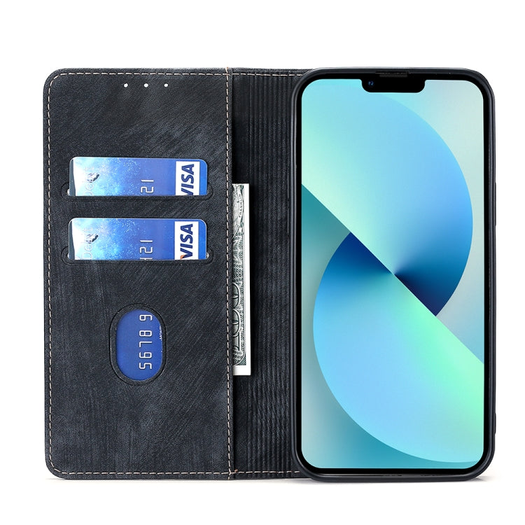 RFID Anti-theft Brush Magnetic Leather Phone Case