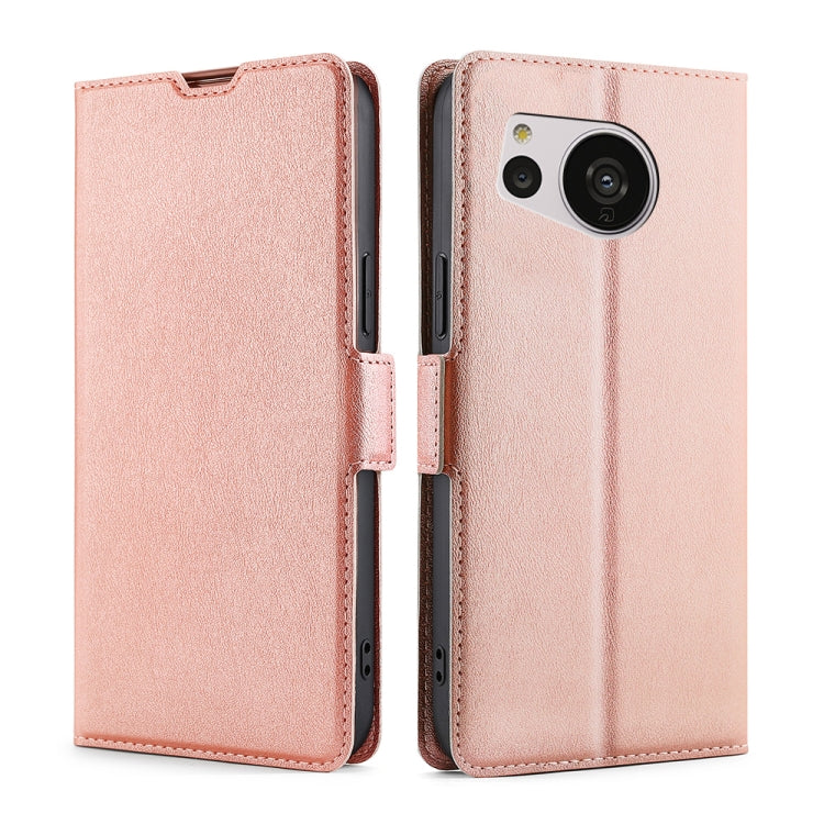 Ultra-thin Voltage Side Buckle Leather Phone Case, For vivo Y35 4G / Y22 / Y22s, For Xiaomi Redmi A1, For Sharp Aquos Sense7