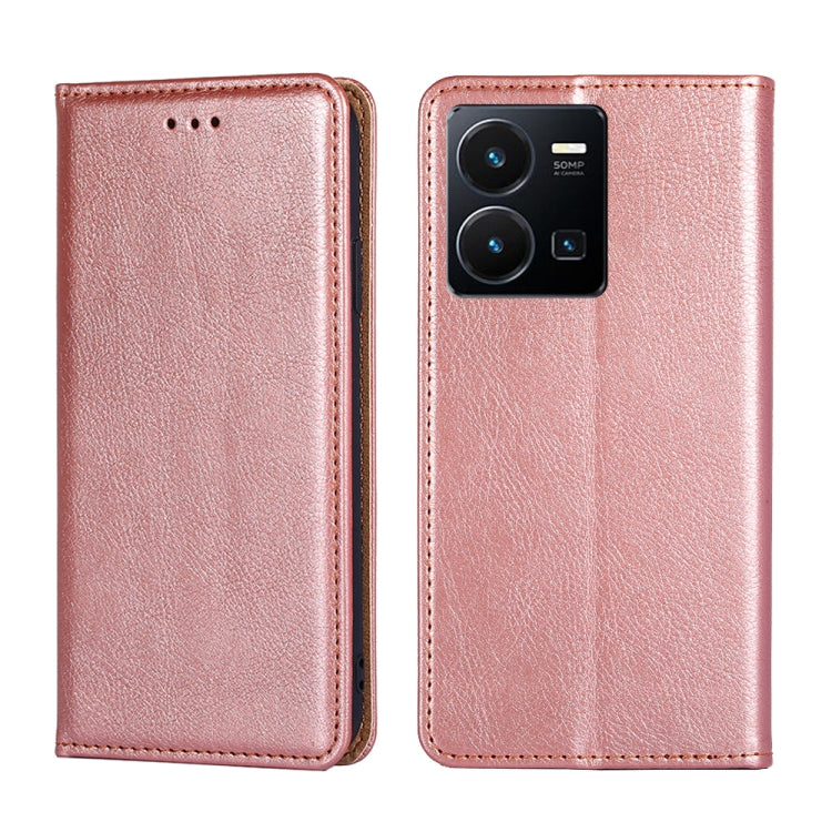 Gloss Oil Solid Color Magnetic Leather Phone Case
