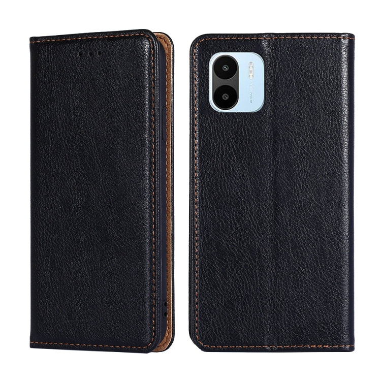 Gloss Oil Solid Color Magnetic Leather Phone Case