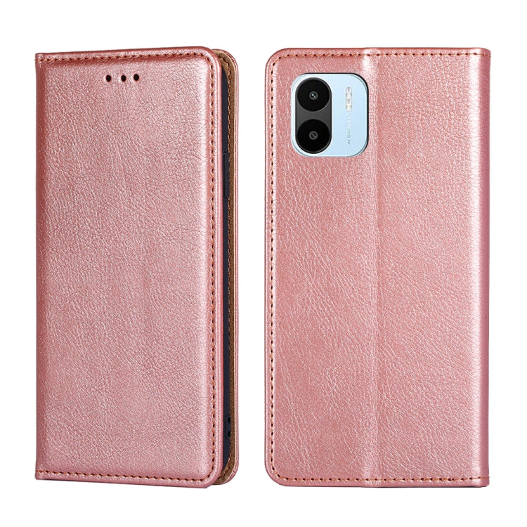 Gloss Oil Solid Color Magnetic Leather Phone Case