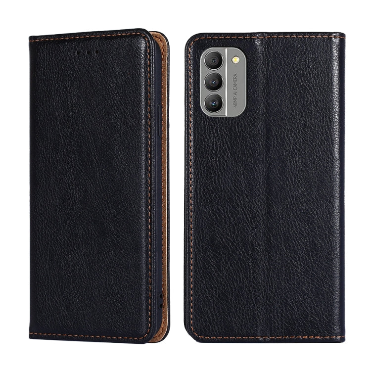 Gloss Oil Solid Color Magnetic Leather Phone Case