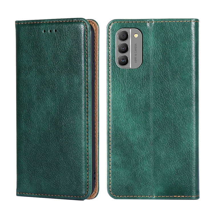 Gloss Oil Solid Color Magnetic Leather Phone Case
