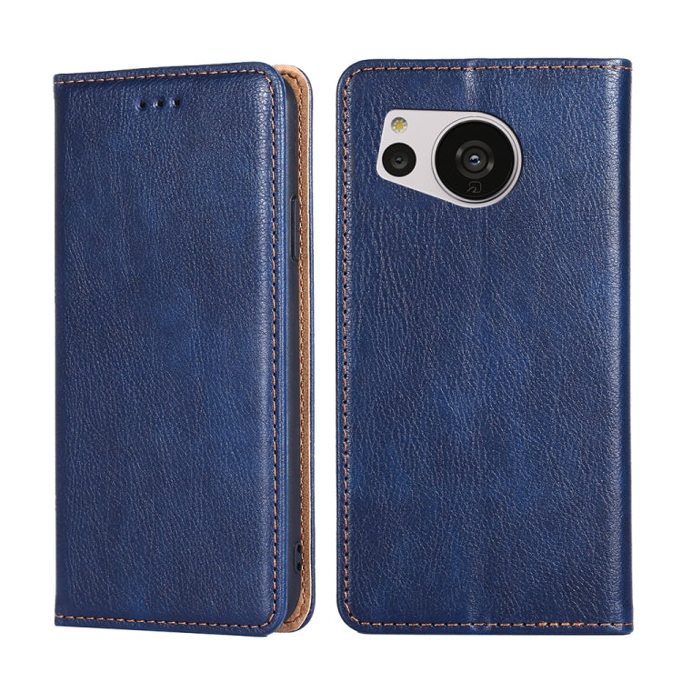 Gloss Oil Solid Color Magnetic Leather Phone Case