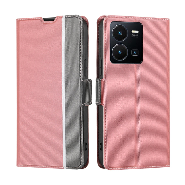 Twill Texture Side Button Leather Phone Case, For vivo Y35 4G / Y22 / Y22s, For Xiaomi Redmi A1, For Sharp Aquos Sense7