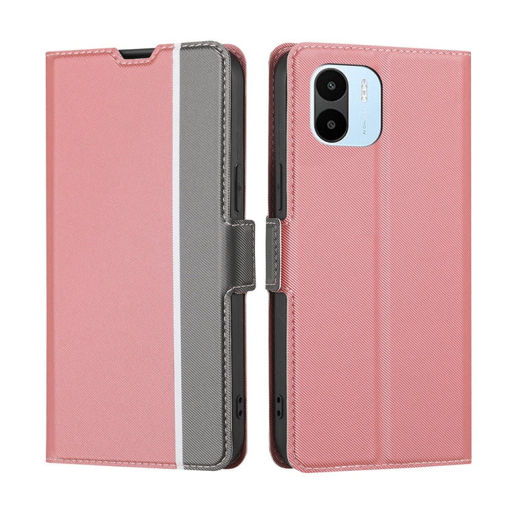 Twill Texture Side Button Leather Phone Case, For vivo Y35 4G / Y22 / Y22s, For Xiaomi Redmi A1, For Sharp Aquos Sense7