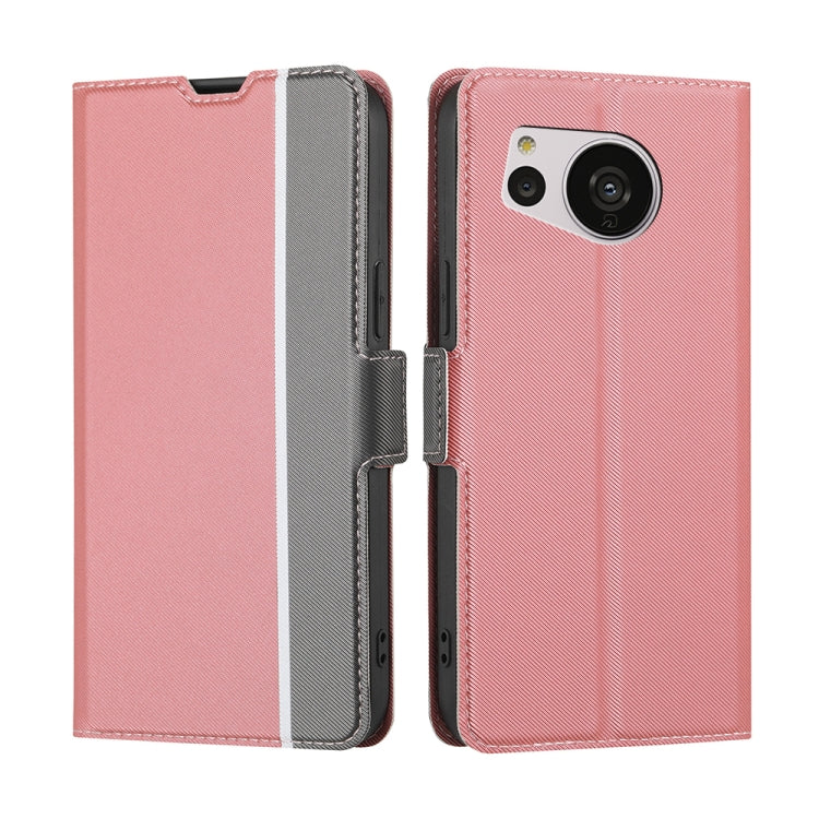 Twill Texture Side Button Leather Phone Case, For vivo Y35 4G / Y22 / Y22s, For Xiaomi Redmi A1, For Sharp Aquos Sense7