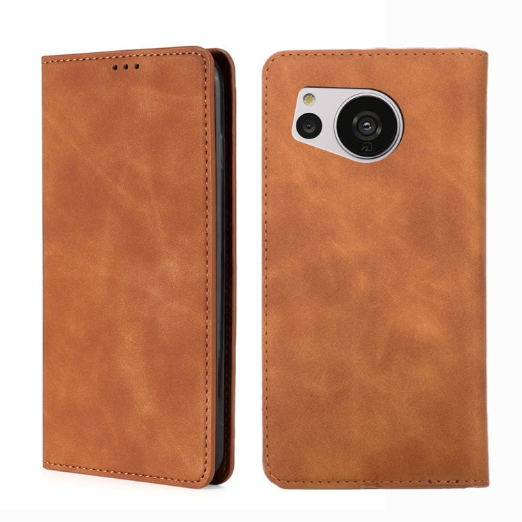 Skin Feel Magnetic Leather Phone Case