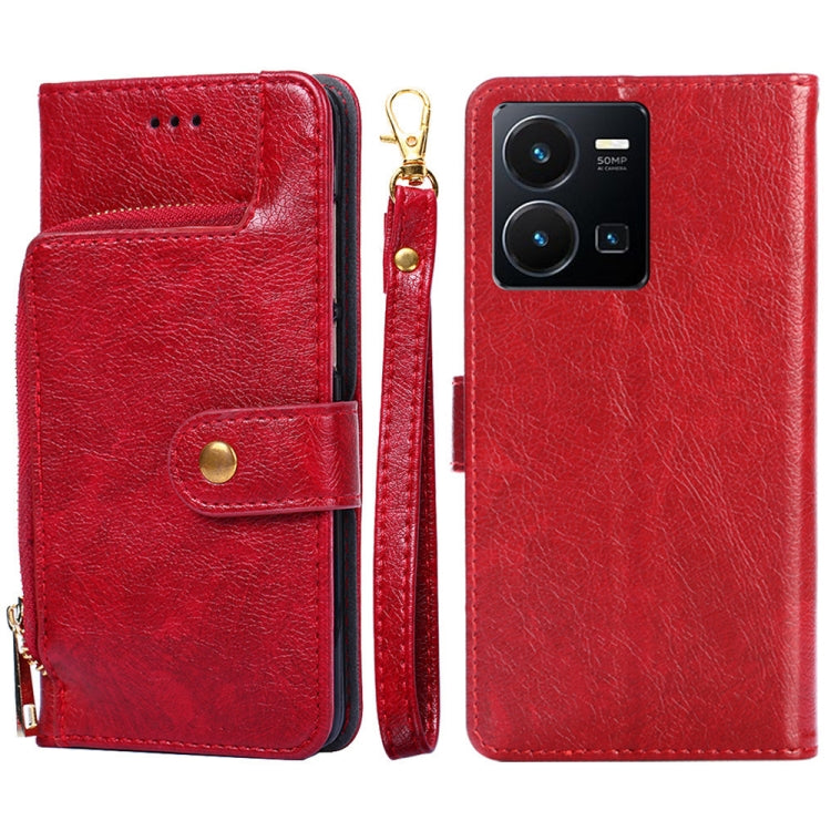 Zipper Bag Leather Phone Case, For vivo Y35 4G / Y22 / Y22s, For Xiaomi Redmi A1, For Sharp Aquos Sense7