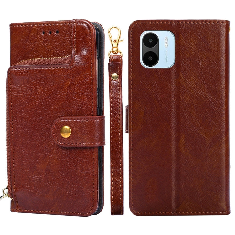 Zipper Bag Leather Phone Case, For vivo Y35 4G / Y22 / Y22s, For Xiaomi Redmi A1, For Sharp Aquos Sense7