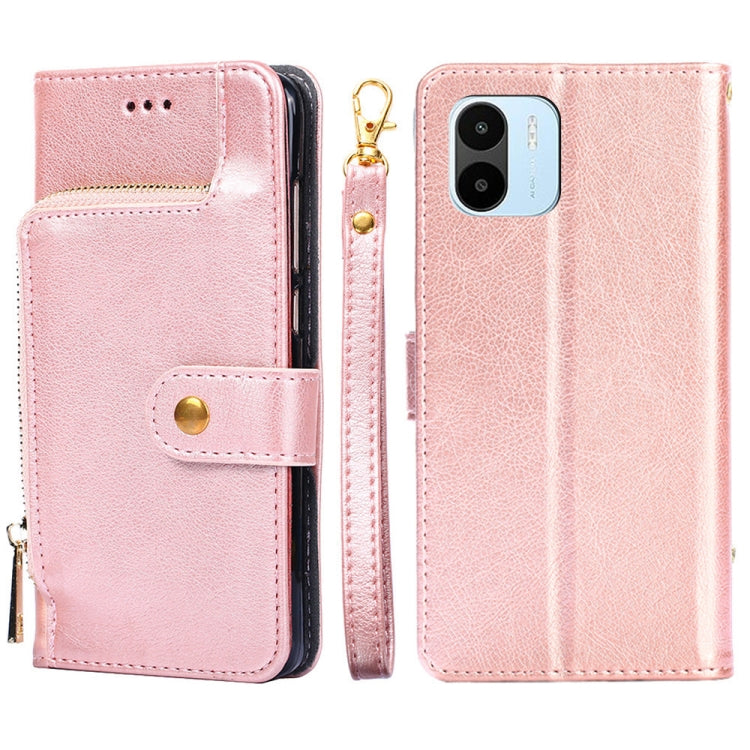 Zipper Bag Leather Phone Case, For vivo Y35 4G / Y22 / Y22s, For Xiaomi Redmi A1, For Sharp Aquos Sense7