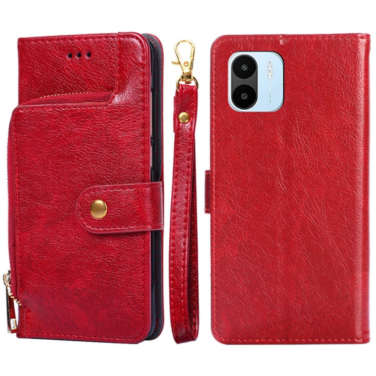 Zipper Bag Leather Phone Case, For vivo Y35 4G / Y22 / Y22s, For Xiaomi Redmi A1, For Sharp Aquos Sense7