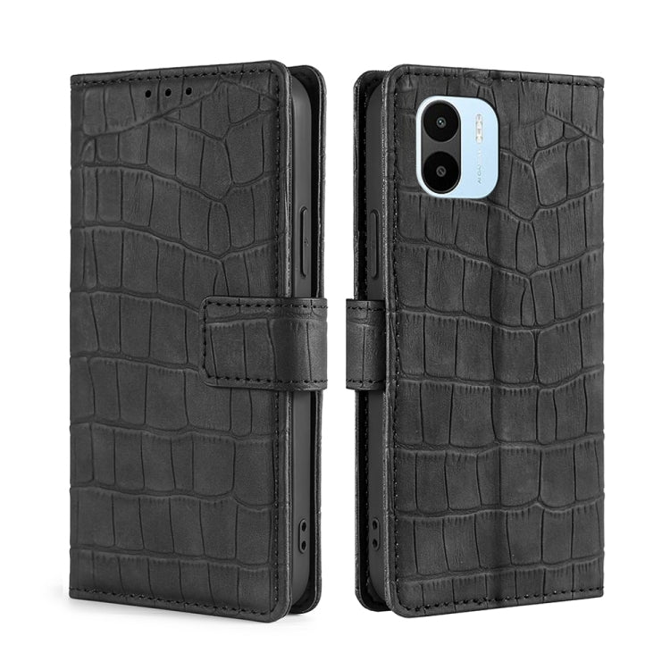 Skin Feel Crocodile Magnetic Clasp Leather Phone Case, For vivo Y35 4G / Y22 / Y22s, For Xiaomi Redmi A1, For Sharp Aquos Sense7