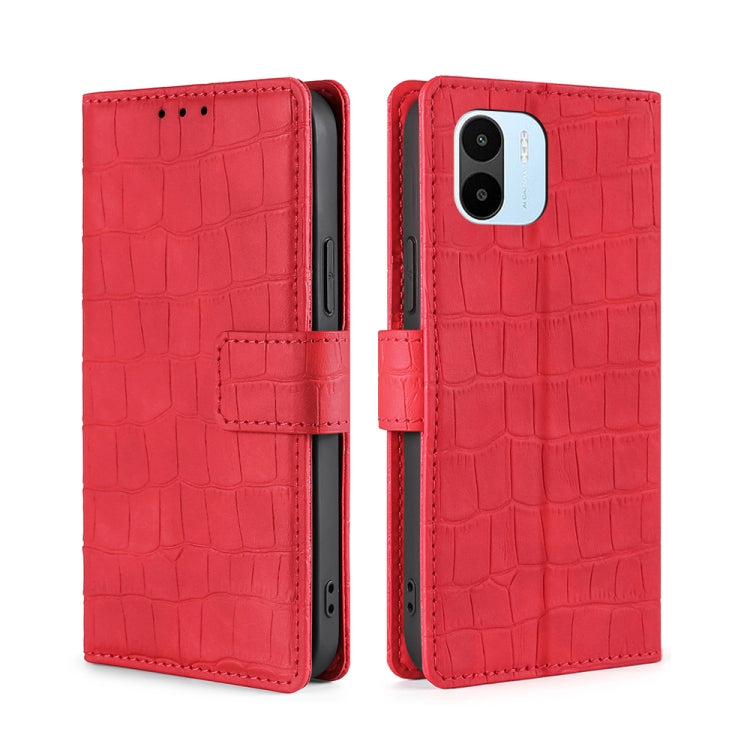 Skin Feel Crocodile Magnetic Clasp Leather Phone Case