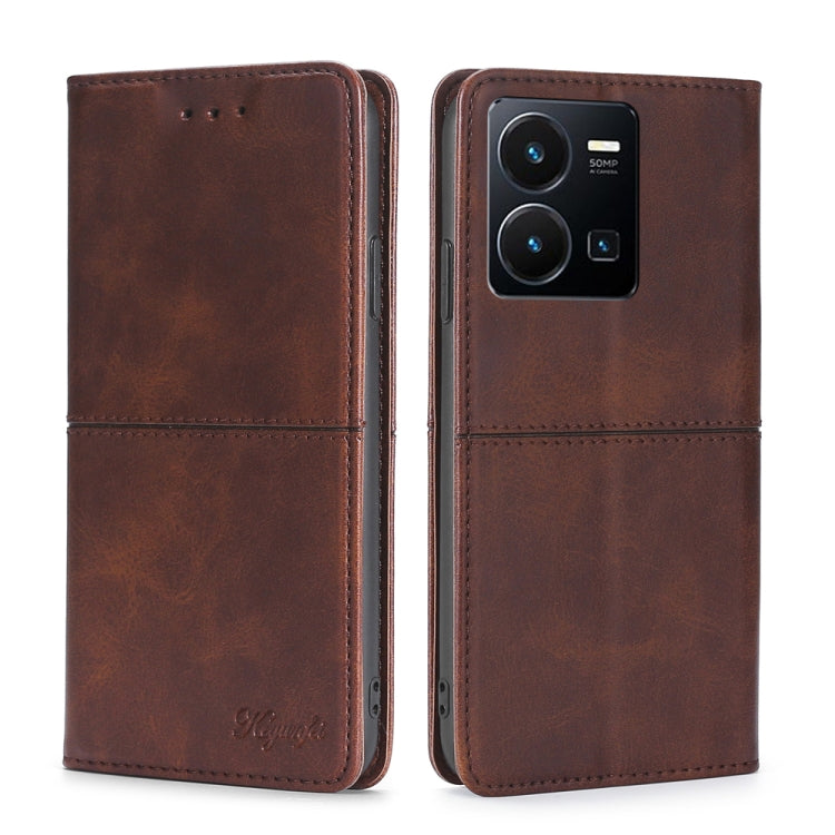 Cow Texture Magnetic Leather Phone Case, For vivo Y35 4G / Y22 / Y22s, For Xiaomi Redmi A1, For Sharp Aquos Sense7