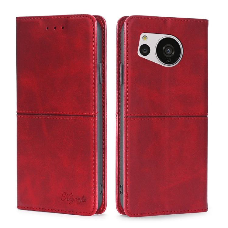 Cow Texture Magnetic Leather Phone Case, For vivo Y35 4G / Y22 / Y22s, For Xiaomi Redmi A1, For Sharp Aquos Sense7