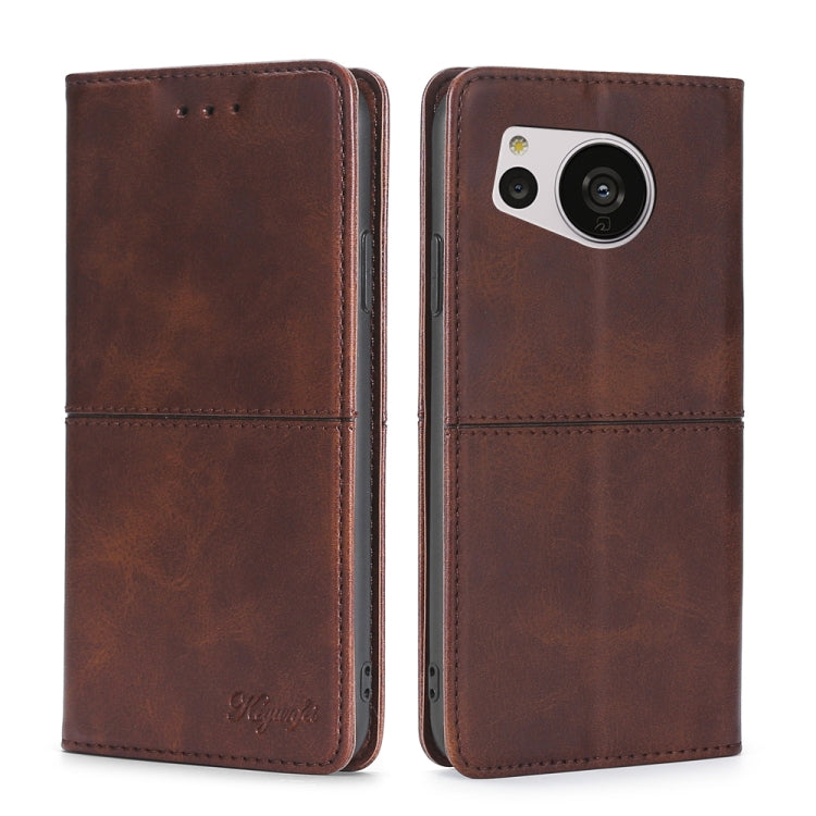 Cow Texture Magnetic Leather Phone Case, For vivo Y35 4G / Y22 / Y22s, For Xiaomi Redmi A1, For Sharp Aquos Sense7