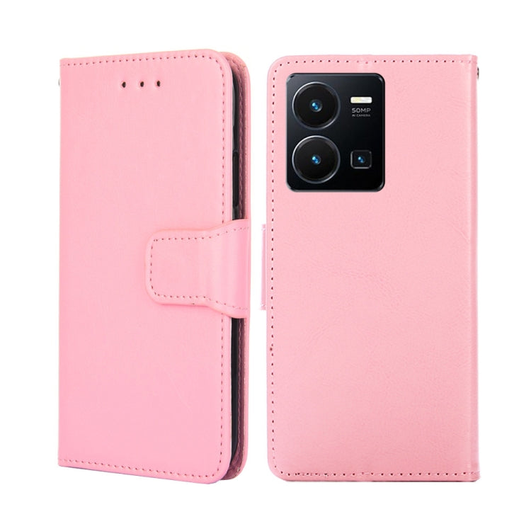 Crystal Texture Leather Phone Case, For vivo Y35 4G / Y22 / Y22s, For Xiaomi Redmi A1, For Sharp Aquos Sense7