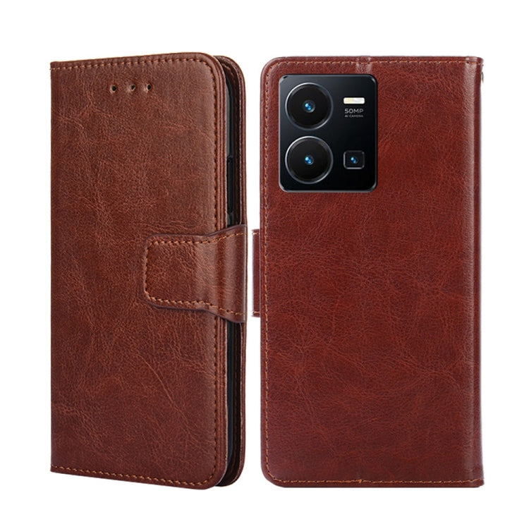 Crystal Texture Leather Phone Case, For vivo Y35 4G / Y22 / Y22s, For Xiaomi Redmi A1, For Sharp Aquos Sense7