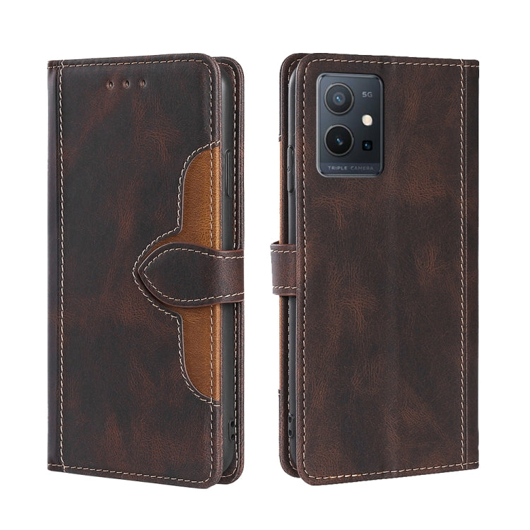 Skin Feel Magnetic Buckle Leather Phone Case, For OPPO A57s 4G / A57e 4G, For OPPO K10 5G Global, For vivo Y52t, For OnePlus Nord N20 SE 4G