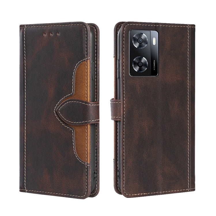 Skin Feel Magnetic Buckle Leather Phone Case, For OPPO A57s 4G / A57e 4G, For OPPO K10 5G Global, For vivo Y52t, For OnePlus Nord N20 SE 4G