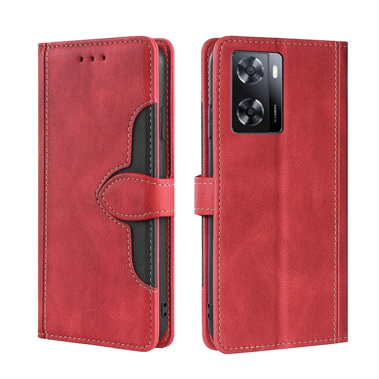 Skin Feel Magnetic Buckle Leather Phone Case, For OPPO A57s 4G / A57e 4G, For OPPO K10 5G Global, For vivo Y52t, For OnePlus Nord N20 SE 4G