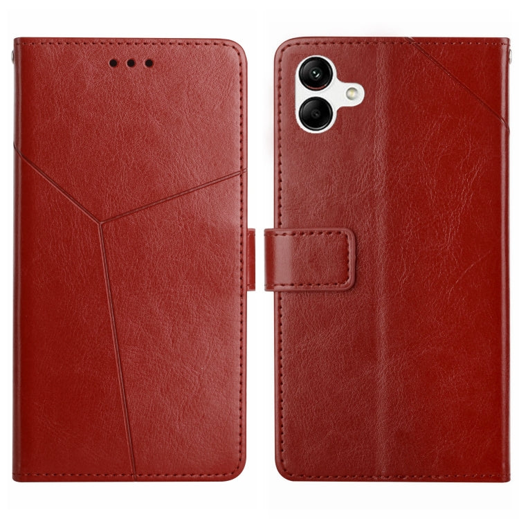 HT01 Y-shaped Pattern Flip Leather Phone Case, For Samsung Galaxy A04 4G, For Samsung Galaxy A04s, For Samsung Galaxy A23 5G JP Version, For Samsung Galaxy A23e/A23s, For Sony Xperia 5 IV, For vivo X80 Lite/V25 5G