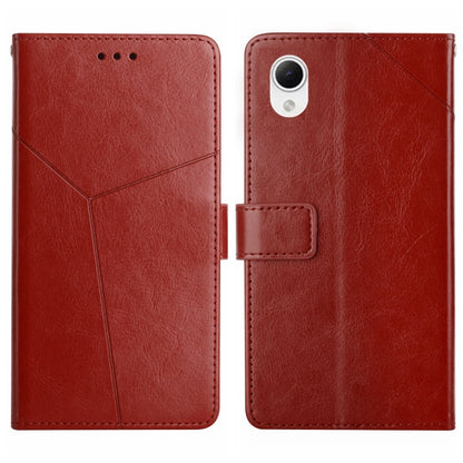 HT01 Y-shaped Pattern Flip Leather Phone Case, For Samsung Galaxy A04 4G, For Samsung Galaxy A04s, For Samsung Galaxy A23 5G JP Version, For Samsung Galaxy A23e/A23s, For Sony Xperia 5 IV, For vivo X80 Lite/V25 5G