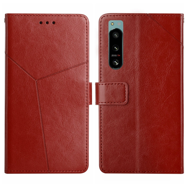 HT01 Y-shaped Pattern Flip Leather Phone Case